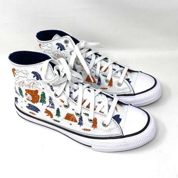 Converse Womens Size 672439F Chuck Taylor All Star White Canvas High Top Sneaker - Picture 2 of 9